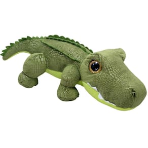 Crocodilo Pelúcia Verde Claro Com 36 Cm Comp.