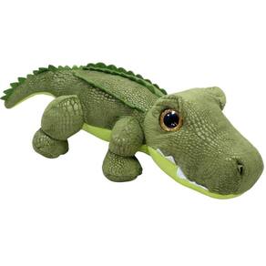 Crocodilo Pelúcia Verde Claro Com 36 Cm Comp.