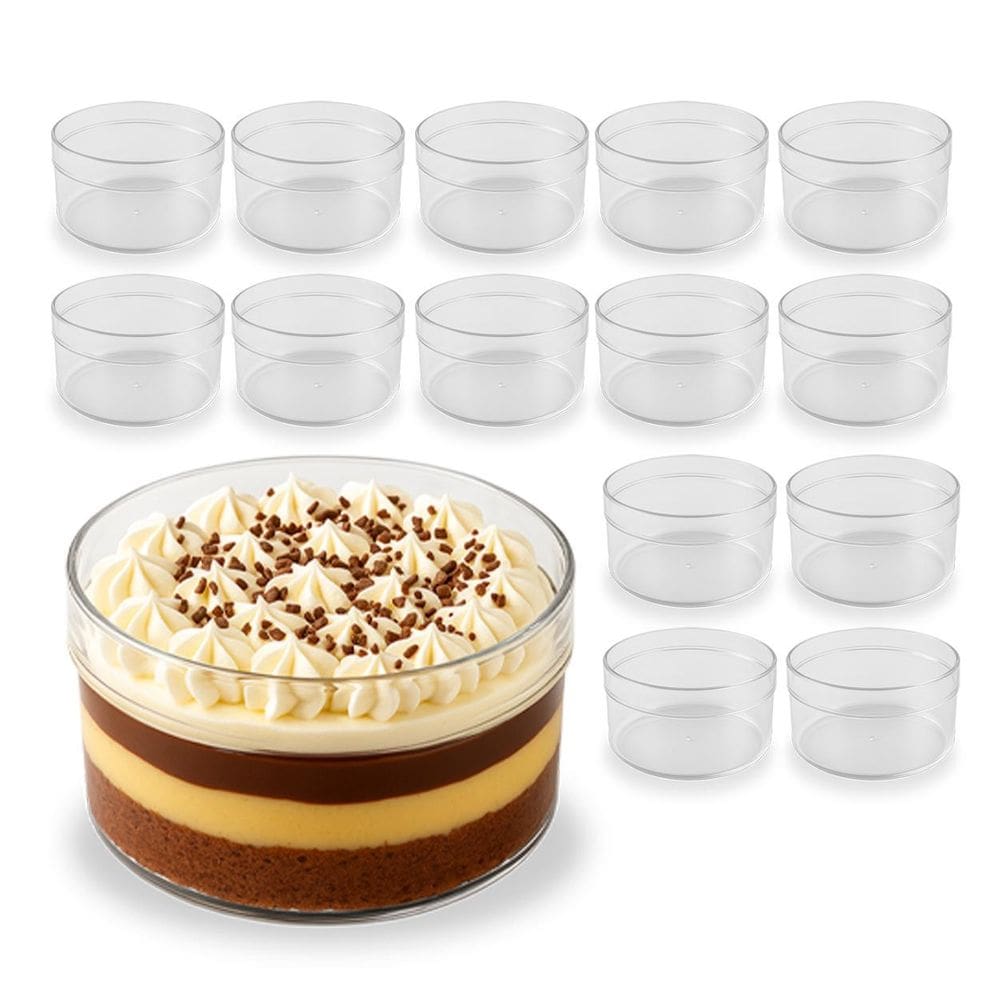 Kit Com 14 Cake Box Redonda Festa Doces Gourmet 950Ml