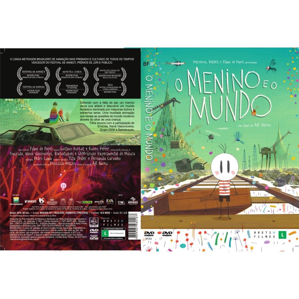 O Menino E O Mundo, Filme De Alê Abreu - Dvd