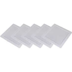 Kit 5 Luminária Plafon Led Quadrado Embutir 18W 3000K - Noll
