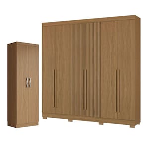 Guarda Roupa Casal 2030230 e Armário Multiuso New 2000192 Atacama - Aramóveis