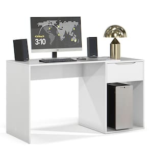 Mesa Escrivaninha 1 Gaveta com Suporte para CPU Flop