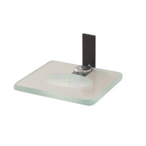 Saboneteira Para Banheiro Athena Quadrado Preto Fosco