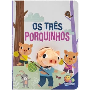 Livro Dedinhos Fantoches Clássicos - Os Três Porquinhos