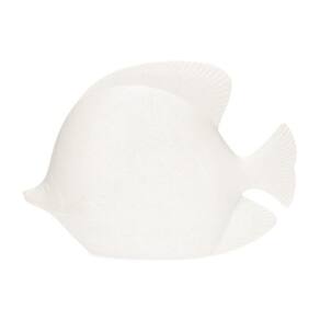 Escultura Em Poliresina Peixe 21X25X7Cm 19316 Mart