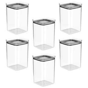 Kit 6un Pote de Alimentos 3,5L Cozinha Hermetico - OU