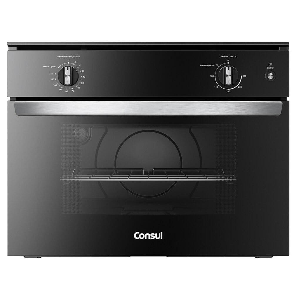 Forno de Embutir Elétrico Consul COB47BE, 47 Litros, Preto - 220 Volts
