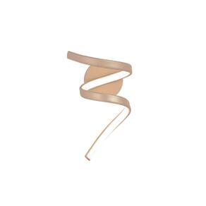 Arandela Espiral Dourado Fosco 25cm Led 16W 3000K Bivolt 15688-PL