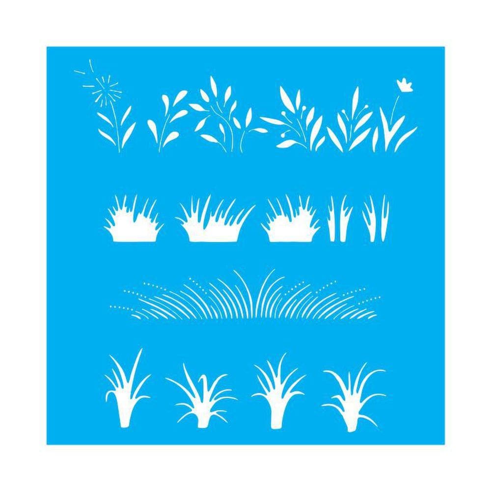 Stencil Tamako Folhas - 30X30Cm - Ref 9809