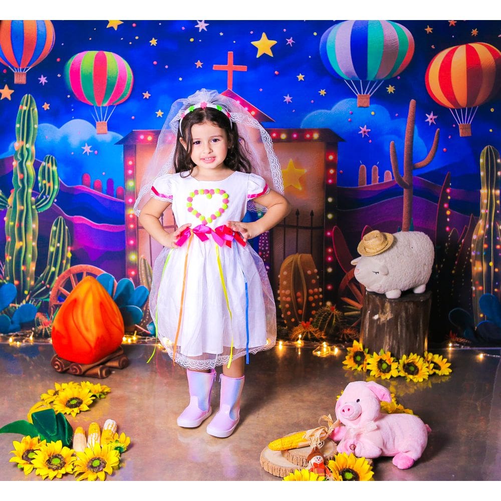 Vestido Junino Noivinha