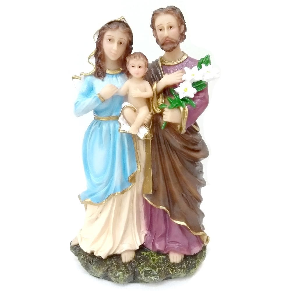 Imagem Sagrada Família Resina 20 Cm