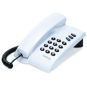 Telefones Com Fio Intelbras Icon Pleno Cinza Artico 3 Volumes Campainha Sem Chave