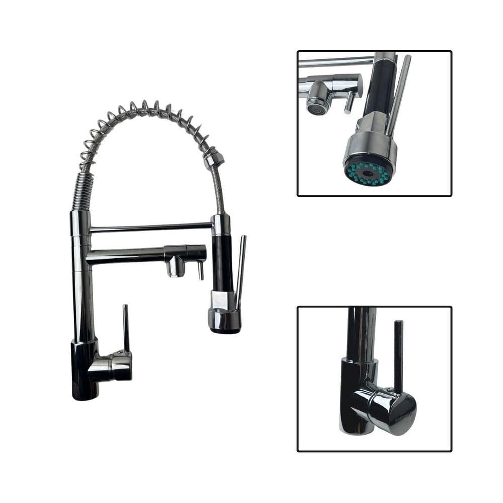 Torneira Gourmet Cromada Cozinha Controle Duplo 1/2