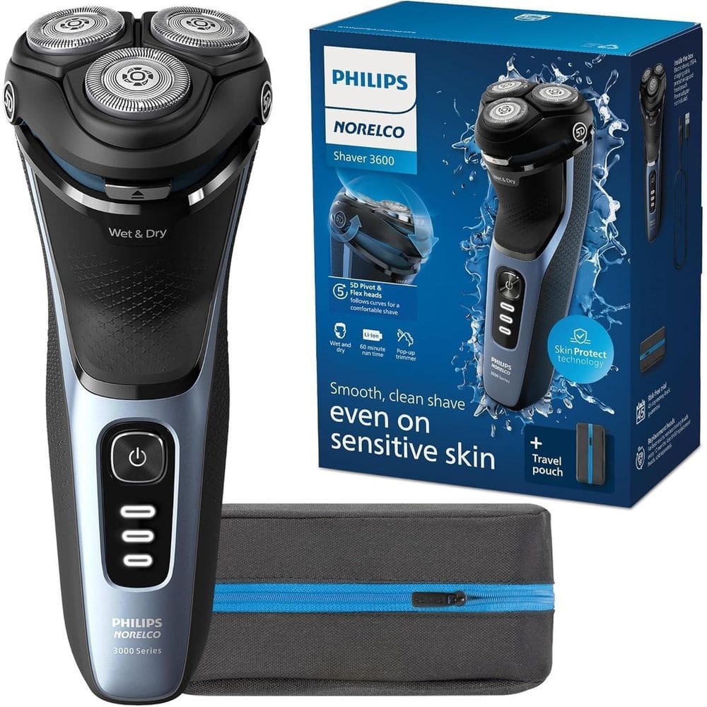 Philips Norelco Shaver 3600 Barbeador Elétrico A Seco/Úmido