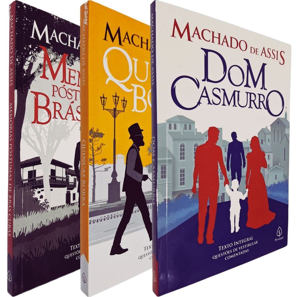Box 3 Livros Físicos Realismo Machado De Assis Memórias + 2
