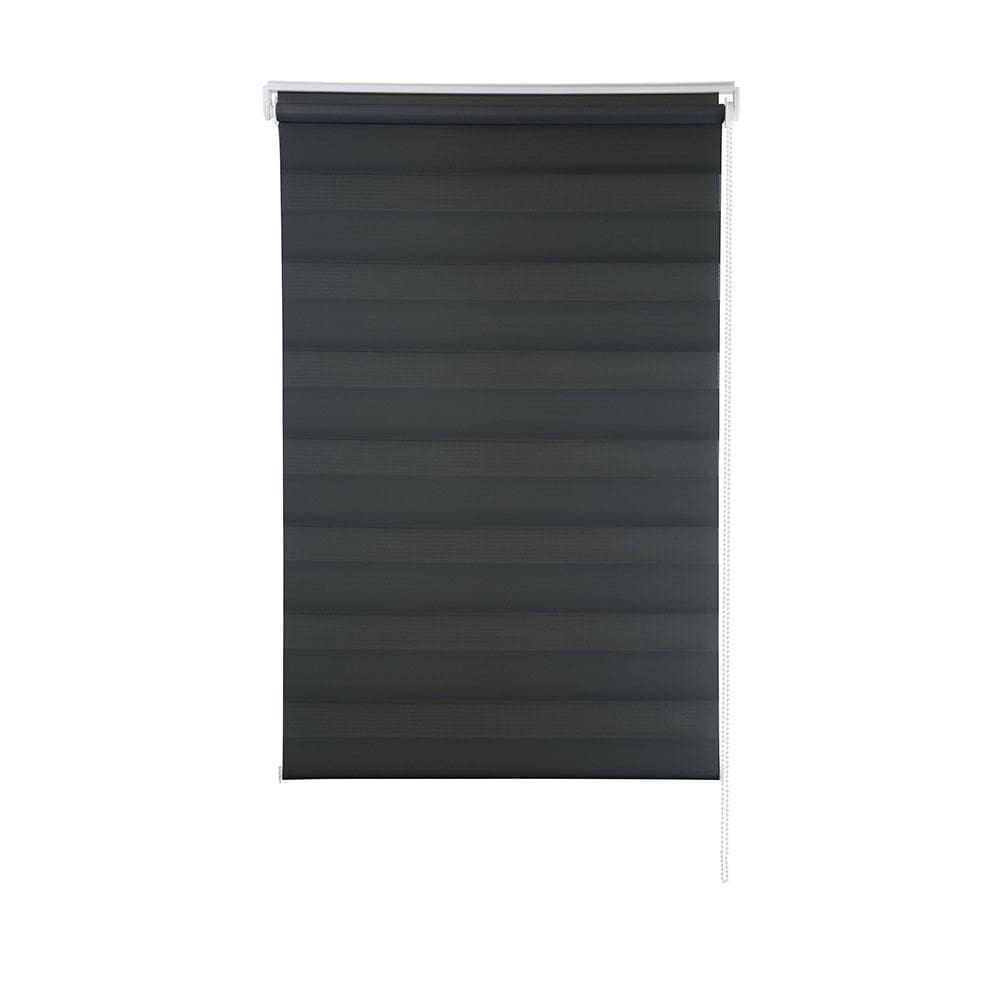 Persiana Zebra Rolo Dupla 140X160 Preta