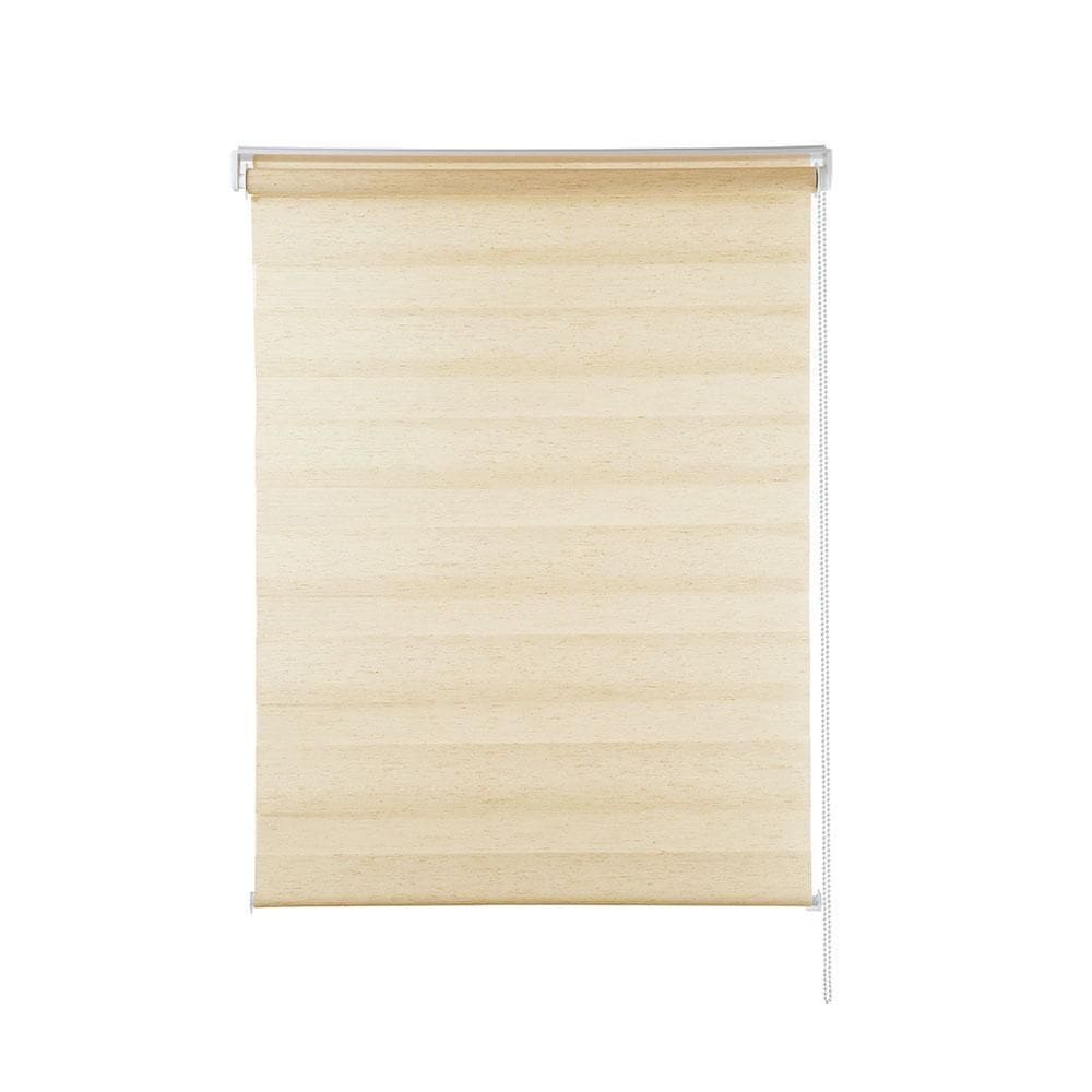 Persiana Zebra Rolo Dupla 140X160 Bege Linho