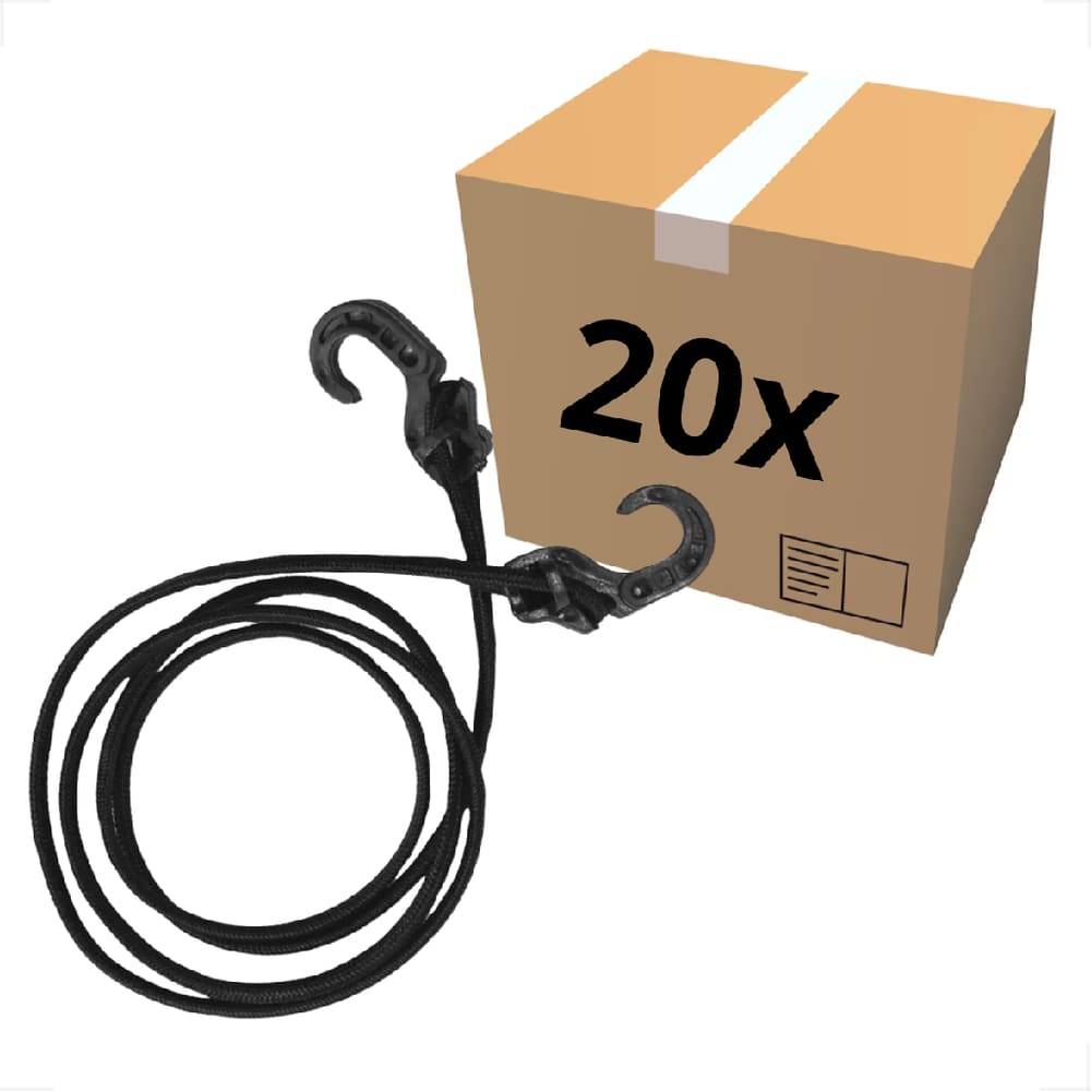 20 Unidades Elástico Fimose Bagageiro Extensor Gancho 2 metros Kit Resistente bike Moto Ponta PVC