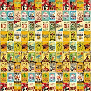 Papel Parede Propagandas Famosas Retrato Autocolante Lavável