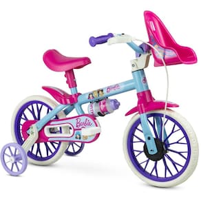 Bicicletinha Para Menina Da Barbie Aro 12 Nathor