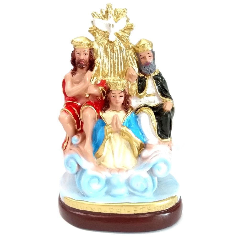 Imagem Escultura Divino Pai Eterno 15 Cm Gesso