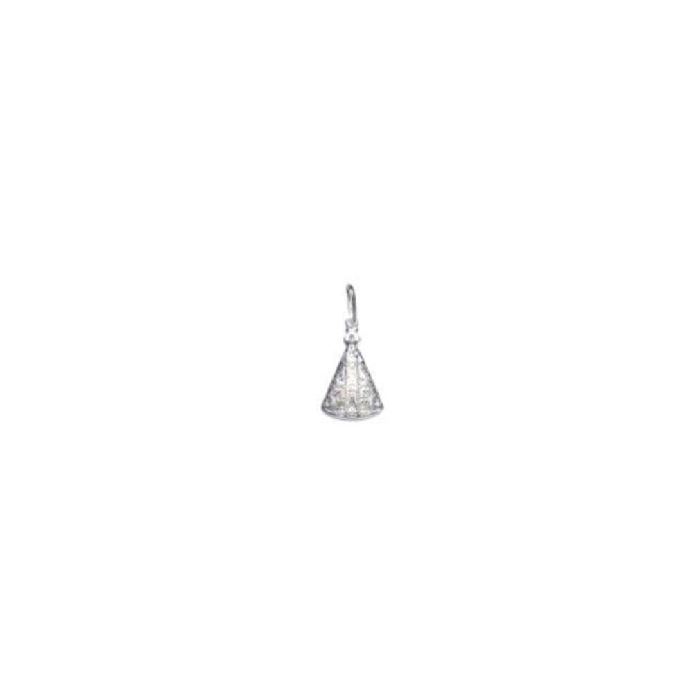 Pingente Prata Nossa Sra.Aparecida 20Mm Estampada