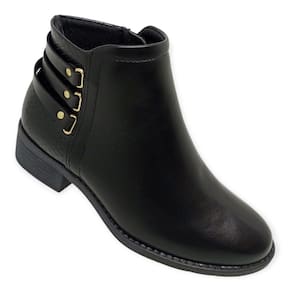 Bota Cano Baixo Modare 7057.218 Feminina - Preta