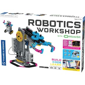 Workshop de robótica Thames & Kosmos com kit Micro:Bit STEM
