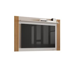 Painel Para Tv Até 65 Nt1375 Ripado Off White-freijó Notável Móveis Off White-freijó