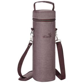Bolsa Térmica para Vinho Tirrinia, Ideal para Piquenique,Transporte de Garrafa de 750ml, Alça de Ombro, Portátil