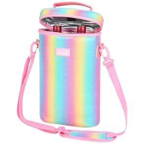 Tirrinia: Bolsa Térmica para 2 Garrafas de Vinho, Resistente a Vazamentos - Perfeita para Viagens, Restaurantes, Degustações e Presentes