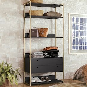 Closet Industrial Anubis 2 Gavetas Preto 17302 - Pnr Móveis