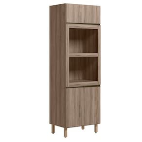 Torre Quente 3P 221X72cm MDF Kali 16866 Carvalho Toq Carvalho Toq Nicioli