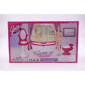 Conjunto de jogos de banheiro Gloria favorito para meninas Doll Furniture