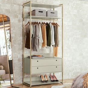 Closet Industrial Anubis 2 Gavetas Off White 17251 - Pnr Móveis