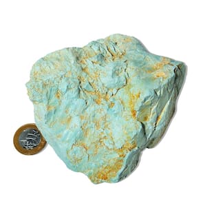 Turquesa Bruta Pedra Natural Para Coleção 640g 14cm Tipo B