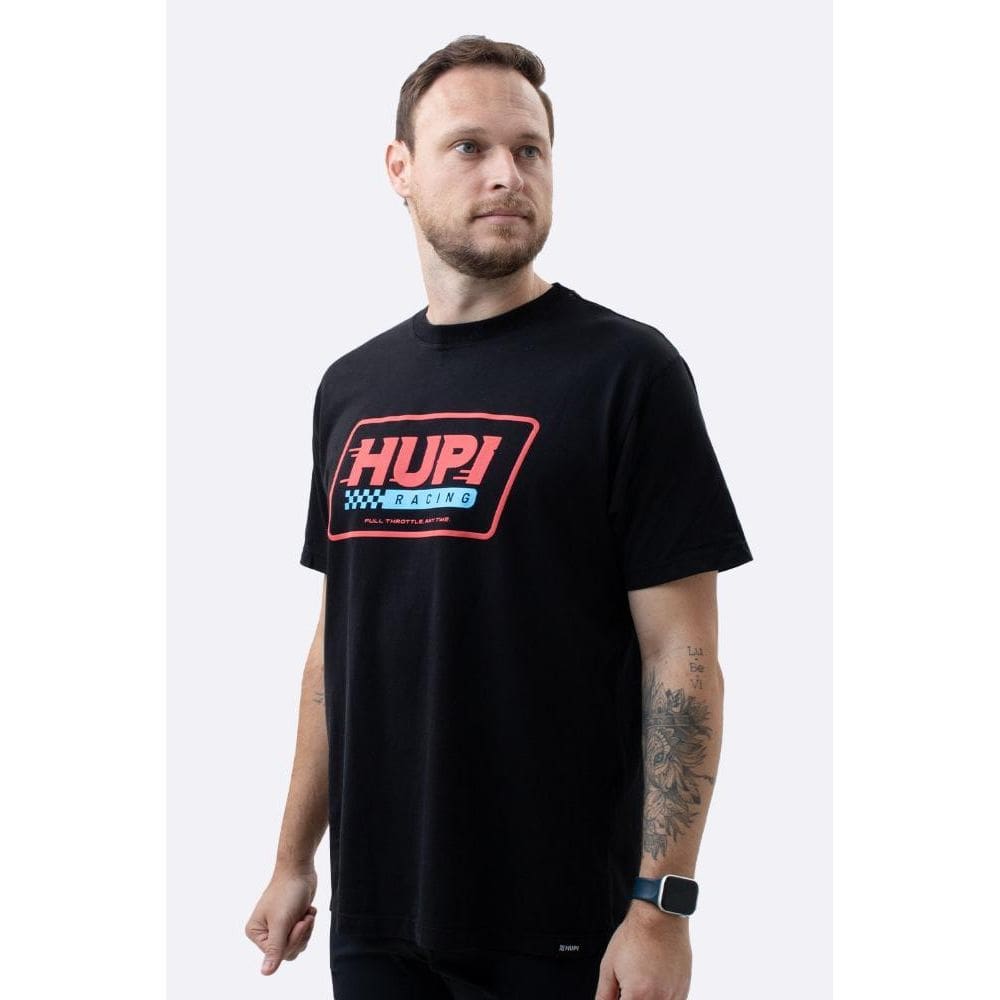 Camiseta HUPI Casual Preta Racing