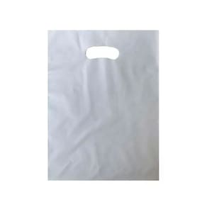 Sacola Boca Vazada PEBD Prata 40x50x0,12 c/25 - Marqplas