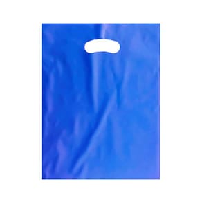 Sacola Boca Vazada PEBD Azul 40x50x0,12 c/25 - Marqplas