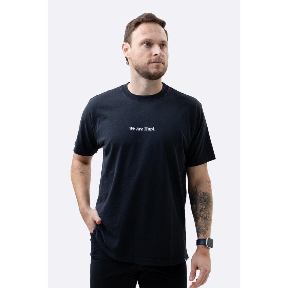 Camiseta HUPI Casual Preto Fosco We Are Hupi