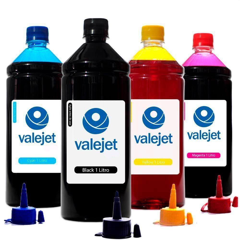 Kit 4 Tintas Compatível G3100 Cmyk 1 Litro Valejet