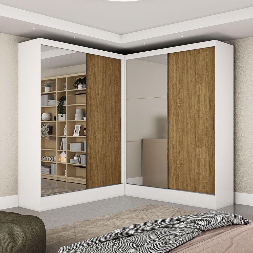 Closet Casal Duplo Belém 4 Portas 4 Gavetas Carioca Móveis