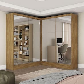 Closet Casal Belém 4 Portas Premium 4Gavetas Carioca Móveis