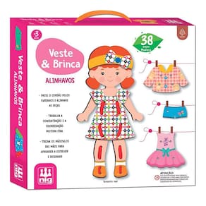 Jogo Veste E Brinca Alinhavos - Nig Brinquedos