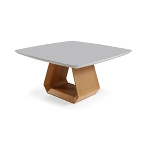 Mesa De Jantar Vortex Barril Tampo De Vidro 1,50x1,50