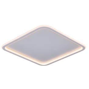 Plafon Moderno Branco 40cm Led 58W 3 em 1 Bivolt 15700-PL