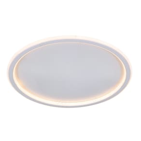 Plafon Moderno Branco 40cm Led 49W 3 em 1 Bivolt 15698-PL