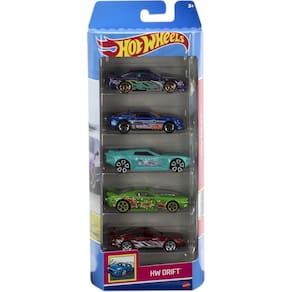 Hot Wheels Pacote Com 5 Carros Hw Drift Htv51
