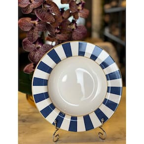 Unidade Prato Fundo Stripe Azul 1O Classific.